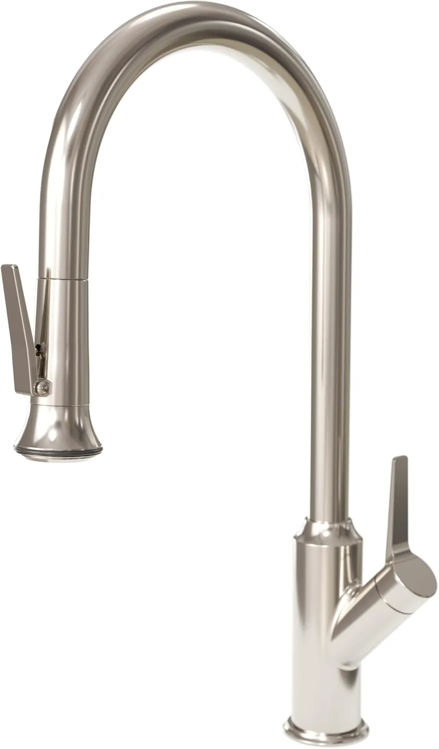 MA110-2 Macari, Pulldown Faucet – Lever Sprayer, Aspect by Waterstone Made in USA (Polished Nickel)