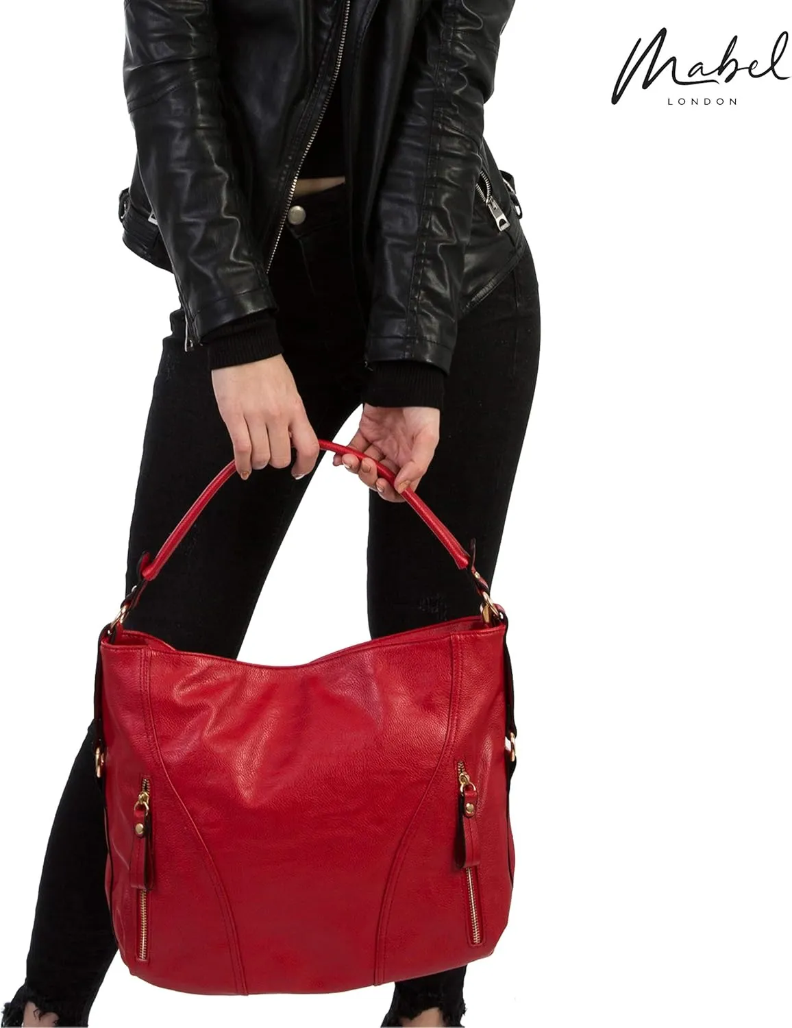 Mabel Large Tote Shoulder Bag – Faux Leather Everyday Handbag – Spacious Slouch Style Purse – Paula