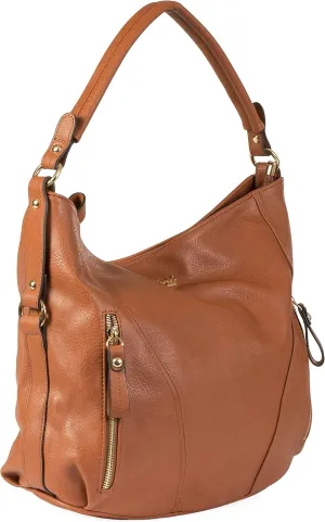 Mabel Large Tote Shoulder Bag – Faux Leather Everyday Handbag – Spacious Slouch Style Purse – Paula