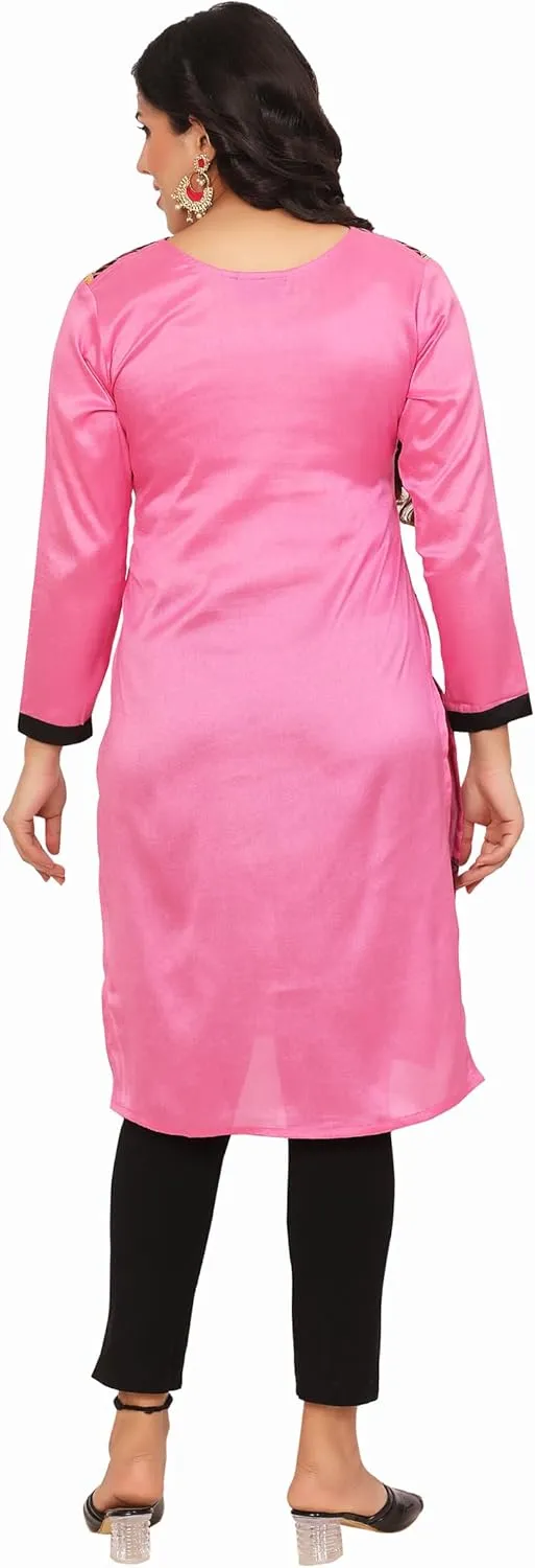 Maple Clothing Kurti Indian Tunic Top Women's Embroidered Outfit India Apparel