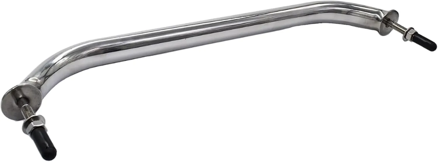 MARINE CITY Handrail Grab Rail Handle, 304 Stainless Steel with Double-End Studs, 16 Inches, Water & Corrosion-Resistant, Ideal for Marines, Boats, Yachts, Kayaks