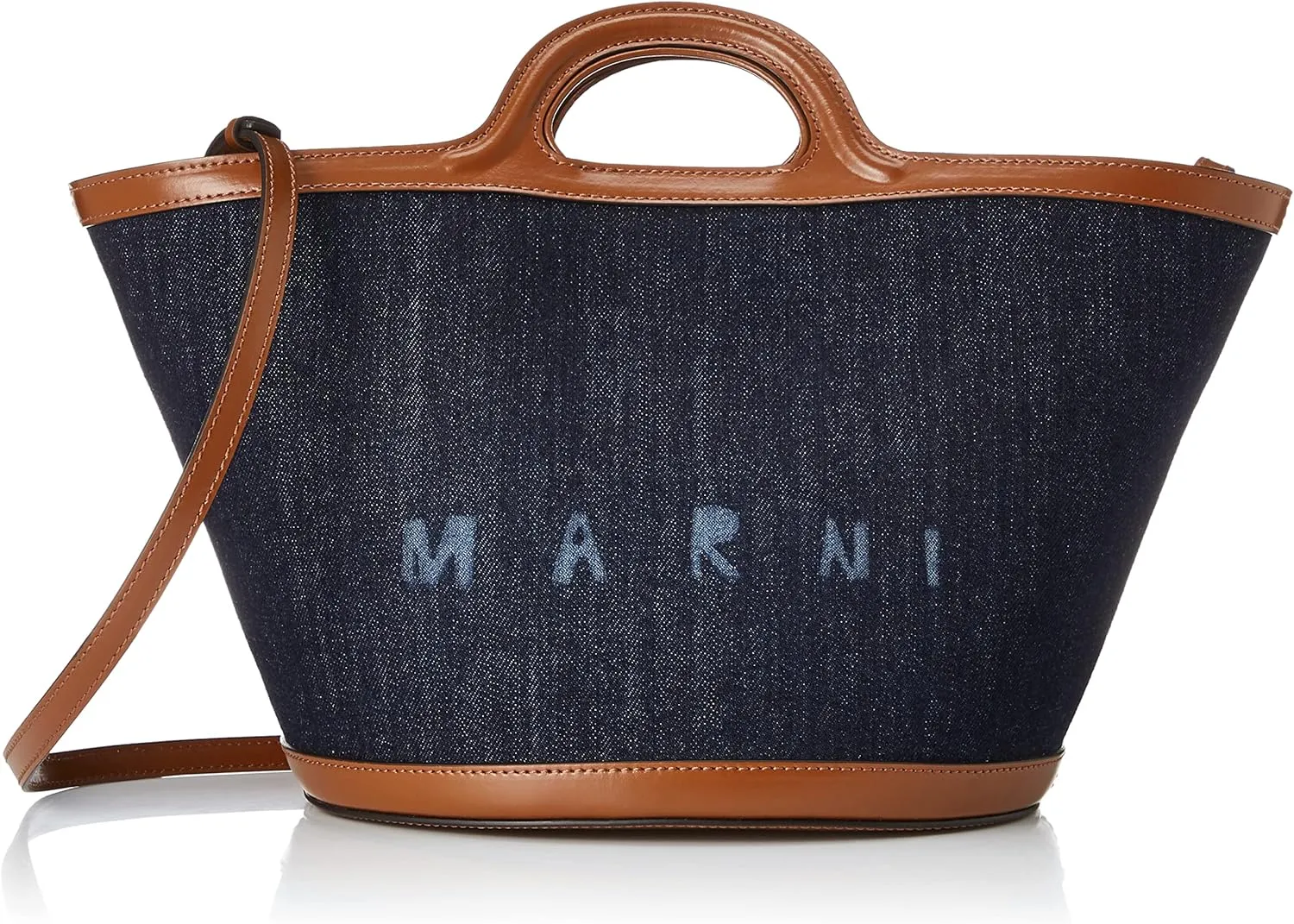 Marni BMMP0097L1P4891Z569M Women's Handbag BLUBLACK/MOCA [Parallel Import]
