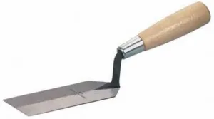 Marshalltown 52 Margin Trowel, 5 in L Blade, 2 in W Blade, HCS Blade, Wood Handle