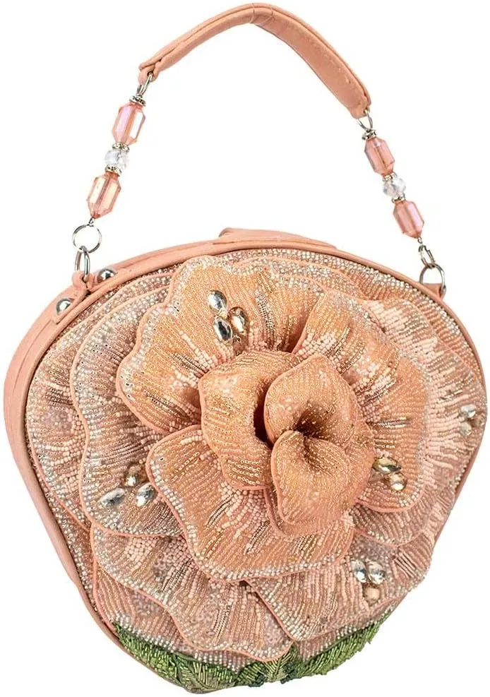 Mary Frances Pink Petals Top-Handle Bag