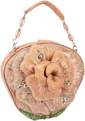 Mary Frances Pink Petals Top-Handle Bag