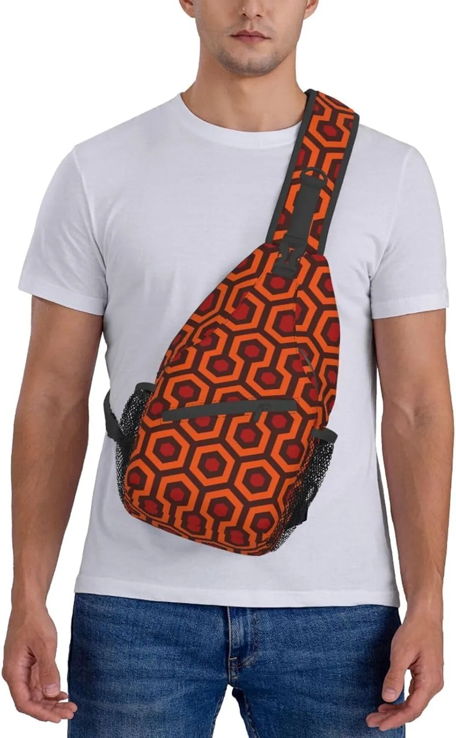Math Formula Print Crossbody Sling Backpack For Women Men,Sling Bag Travel Hiking Chest Bag Daypack