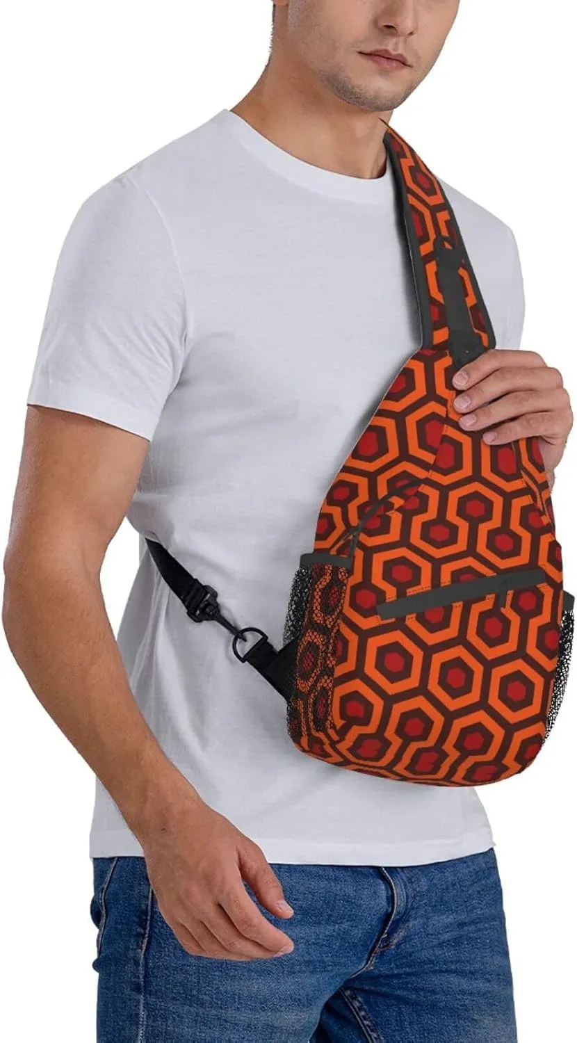 Math Formula Print Crossbody Sling Backpack For Women Men,Sling Bag Travel Hiking Chest Bag Daypack