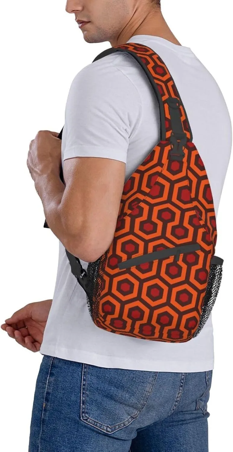 Math Formula Print Crossbody Sling Backpack For Women Men,Sling Bag Travel Hiking Chest Bag Daypack