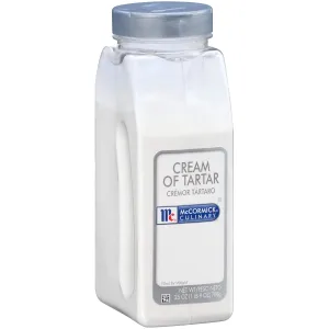 McCormick Culinary Cream of Tartar, 25 oz - One 25 Ounce Container of Cream of Tartar Powdered Thickening Agent for Egg Whites, Meringues, Angel Food Cake, Cookies, and More