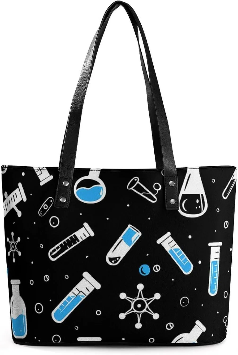 Medical Chemical Sciences Women's Tote Shoulder Bag Handbag Top Handle Leather 29 * 34 * 14cm
