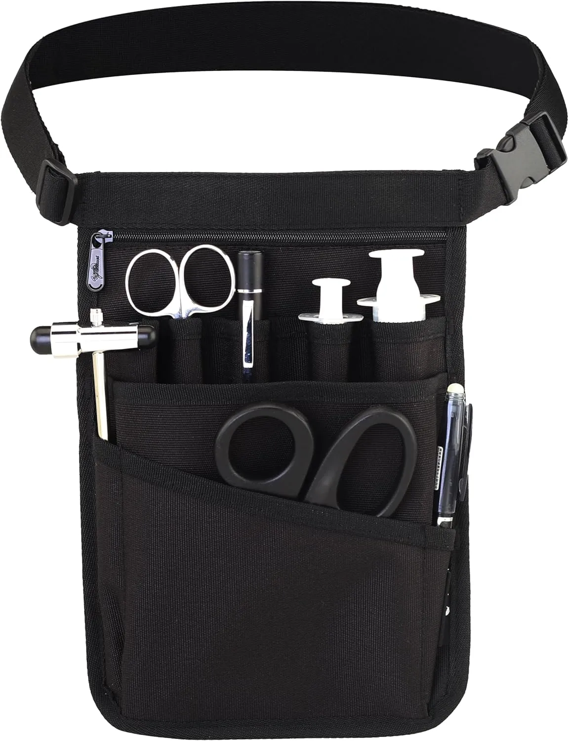 Medical Organizer Belt,Nurse fanny pack, Nurse Fanny Pack for Work ，Kit Practical Waist Bag for Nurses， Fanny Pack for Basics Nurse ，Utility Belt Organizer Bag (YRHS-S-XJ-BLACK), Small