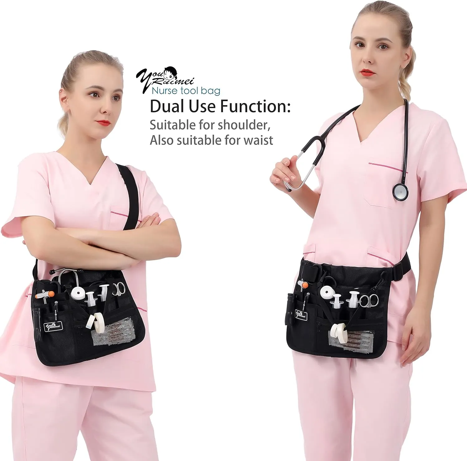 Medical Organizer Belt,Nurse fanny pack, Nurse Fanny Pack for Work ，Kit Practical Waist Bag for Nurses，