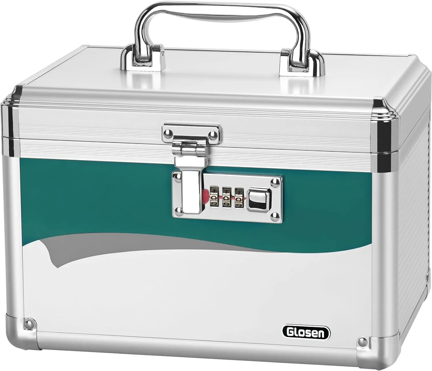 Medicine Lock Box with Combination Lock, Medication lock box【Small 10x6.7x6.7 Inch】,medical box organizer