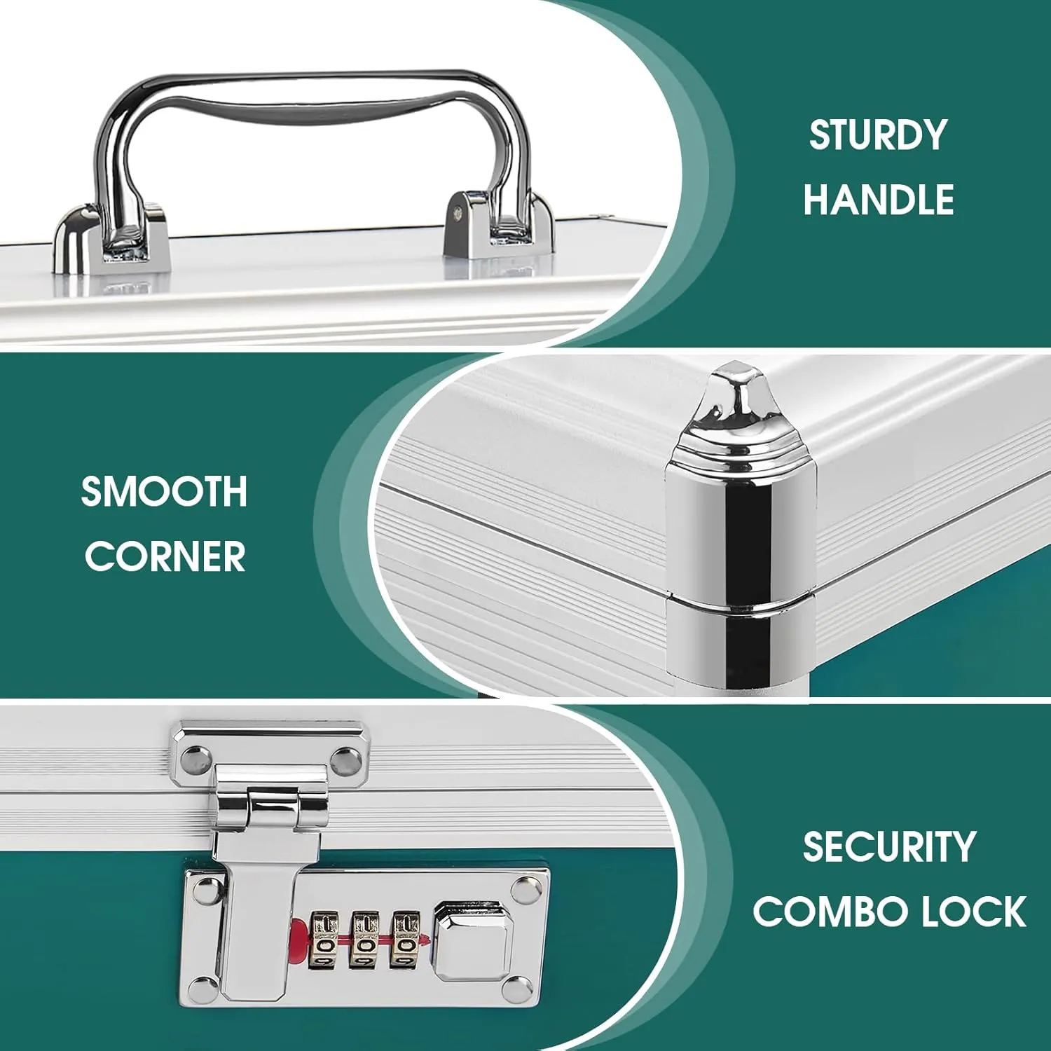 Medicine Lock Box with Combination Lock, Medication lock box【Small 10x6.7x6.7 Inch】,medical box organizer
