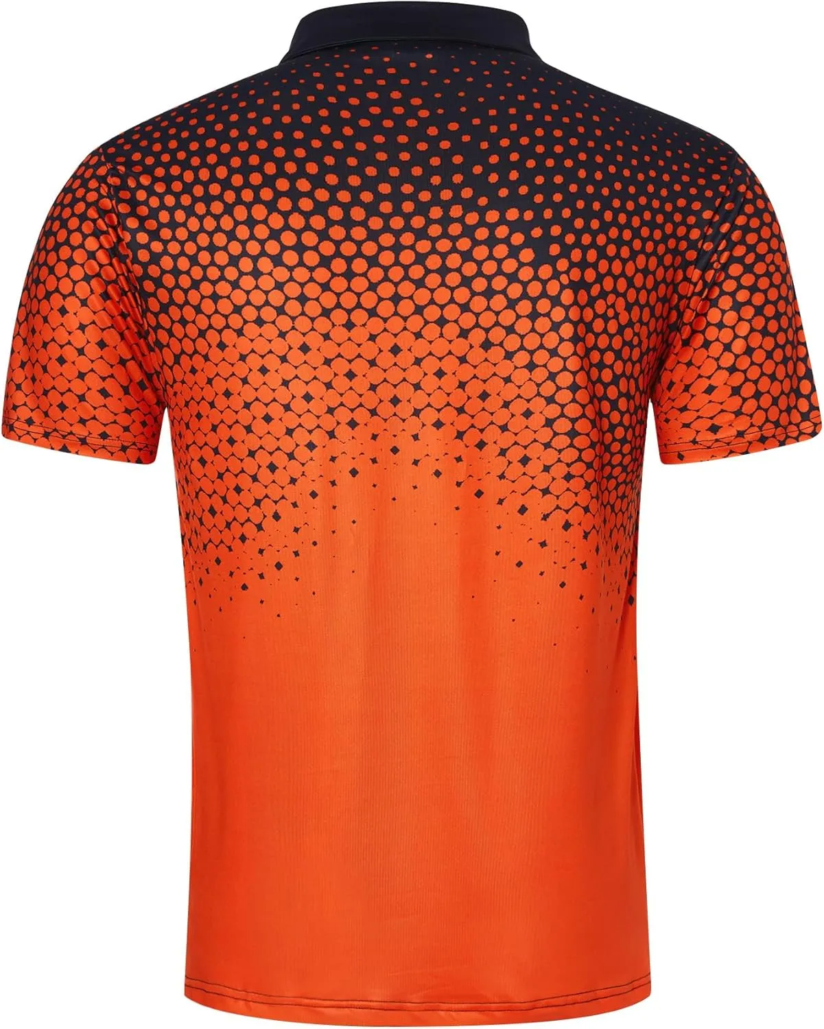 Mens Golf Shirts Short Sleeve Dry Fit Athletic Moisture Wicking Golf Polo Performance Printed Collared Polos