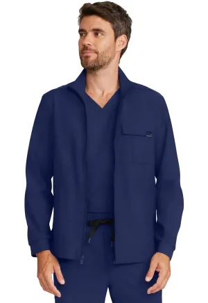 Men's Zip Front Utility Jacket - Navy