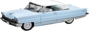Metal Vehicles Toys 1/18 for Lincoln1956 Hard Top Alloy Car Model Adult Toy Collectibles Souvenir Static Ornaments Home Or Office Décor(Blue)