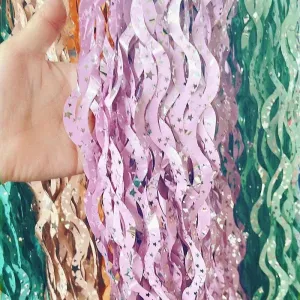 Metallic Tinsel Foil Fringe Curtains