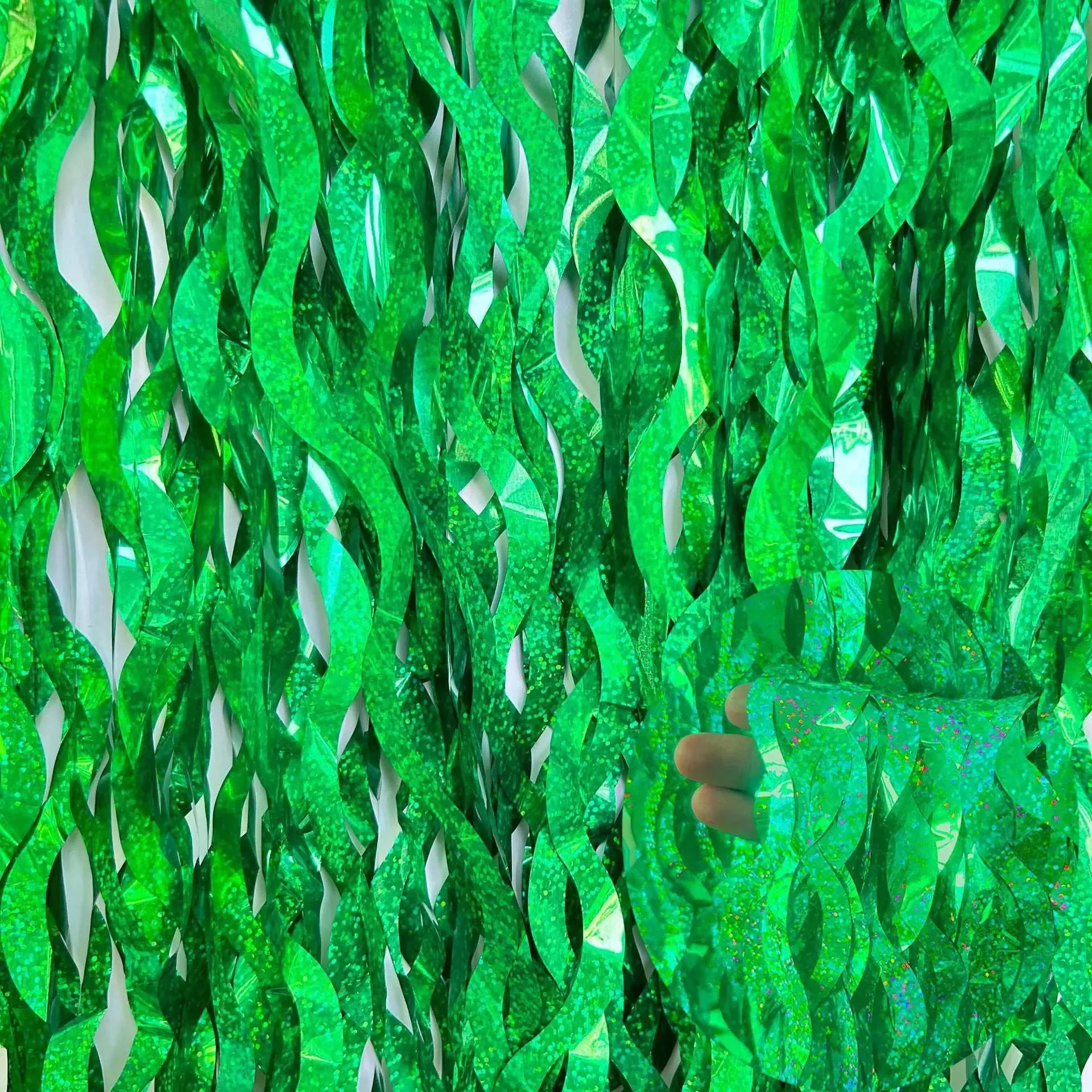Metallic Tinsel Foil Fringe Curtains