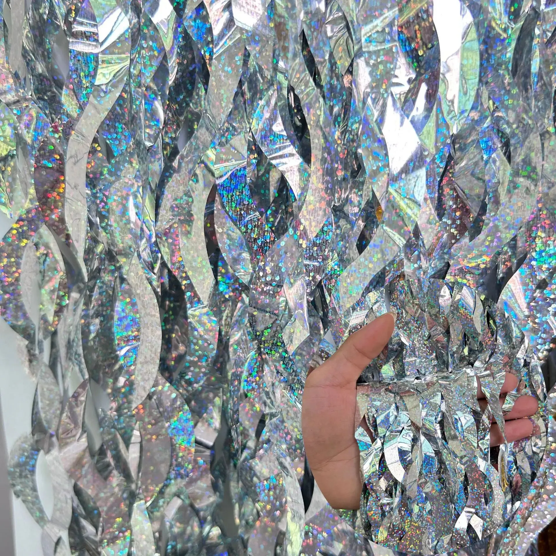 Metallic Tinsel Foil Fringe Curtains