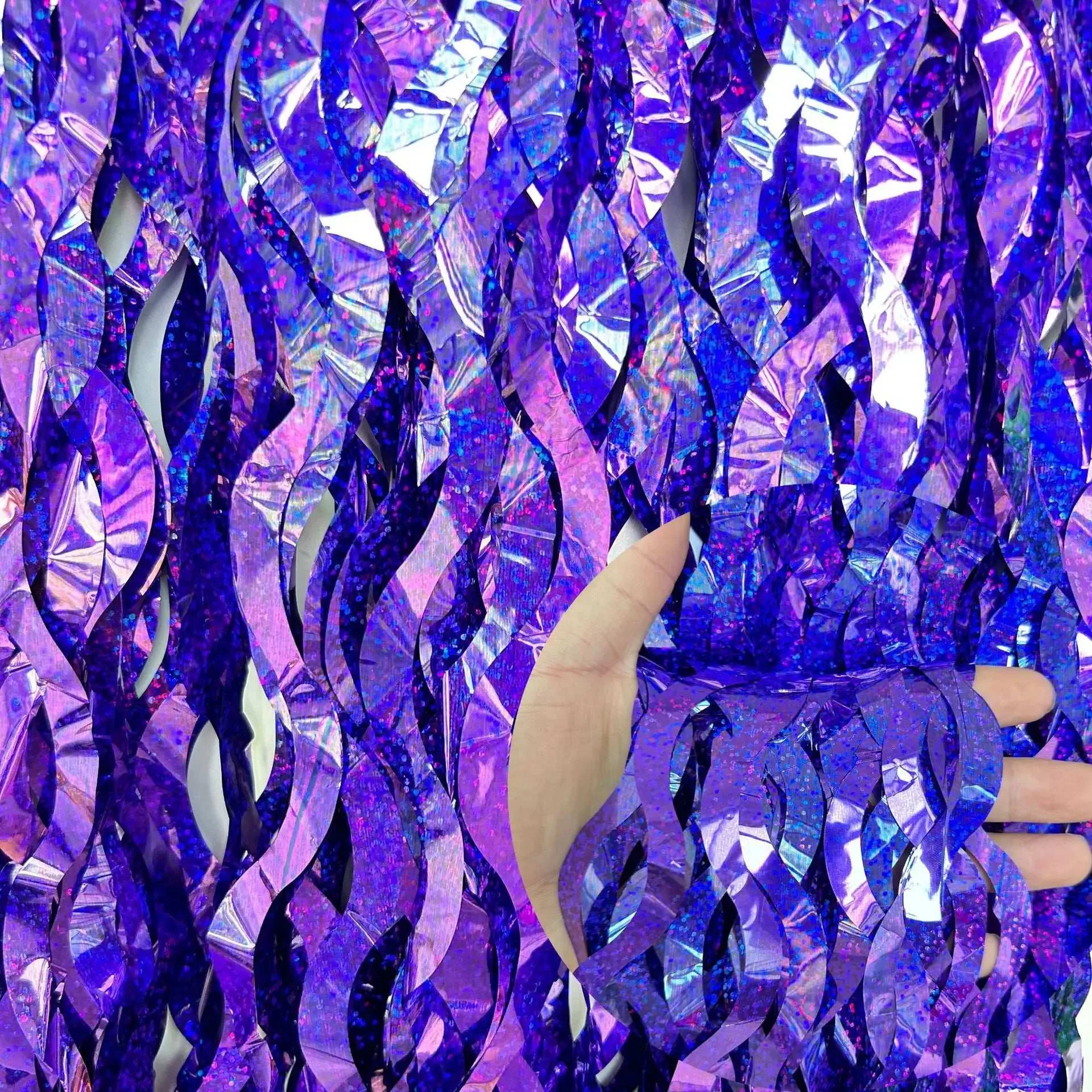 Metallic Tinsel Foil Fringe Curtains