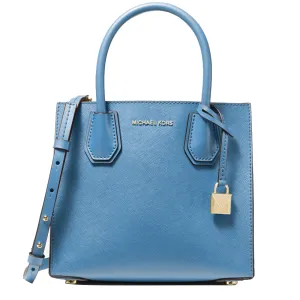 Michael Kors Mercer Medium Saffiano Leather Accordian Crossbody Bag in South Pacific