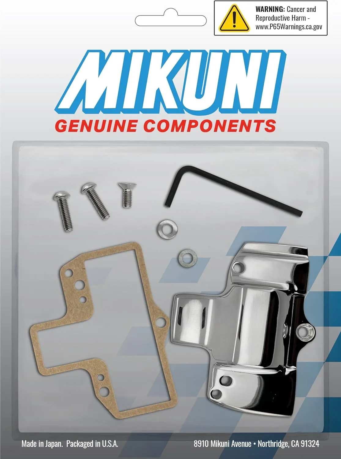 Mikuni Chrome Top Carburetor Cover without Mikuni Logo