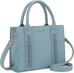 Milan Chiva Mini Satchel Purse for Women Cute Small Handbag Elegant Top Handle Purse with Adjustable Strap