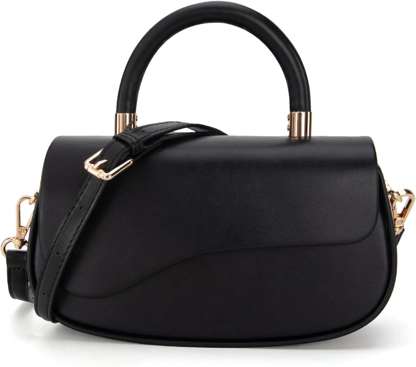 Milan Chiva Small Elegant Top Handle Purses for Women Mini Flap Cute Crossbody Purse