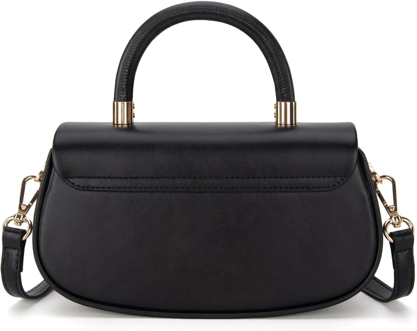 Milan Chiva Small Elegant Top Handle Purses for Women Mini Flap Cute Crossbody Purse