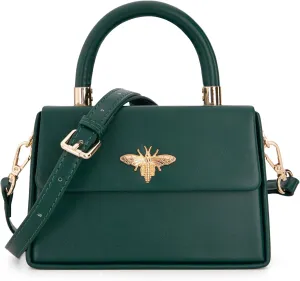 Milan Chiva Small Top Handle Purses for Women Mini Satchel Crossbody Bag Elegant Square Bag