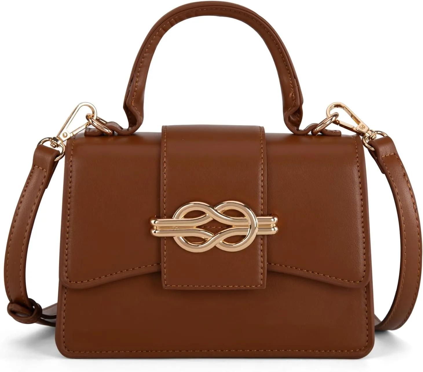 Milan Chiva Small Top Handle Purses for Women Mini Satchel Crossbody Bag Elegant Square Bag