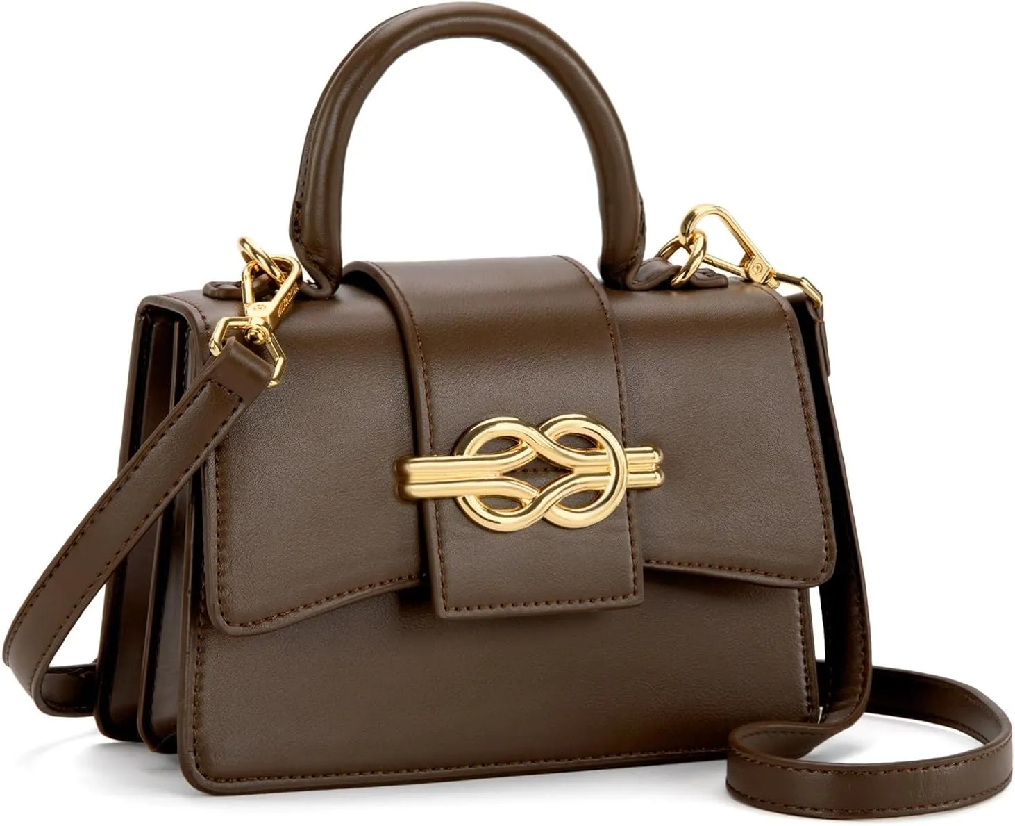 Milan Chiva Small Top Handle Purses for Women Mini Satchel Crossbody Bag Elegant Square Bag