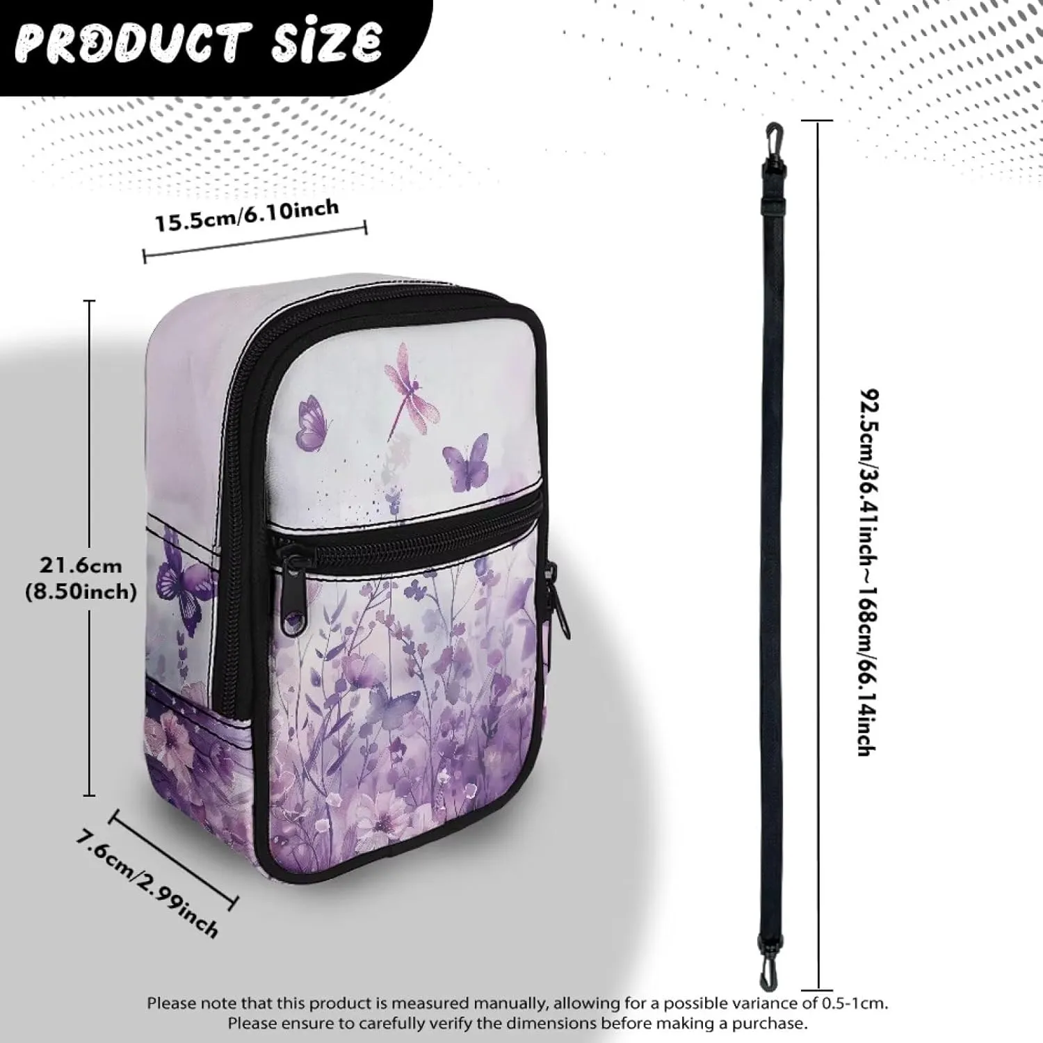 Mini Crossbody Shoulder Sling Bag Multi-Function Travel Pouch Bag Lightweight Stylish Cellphone Purse Wallet