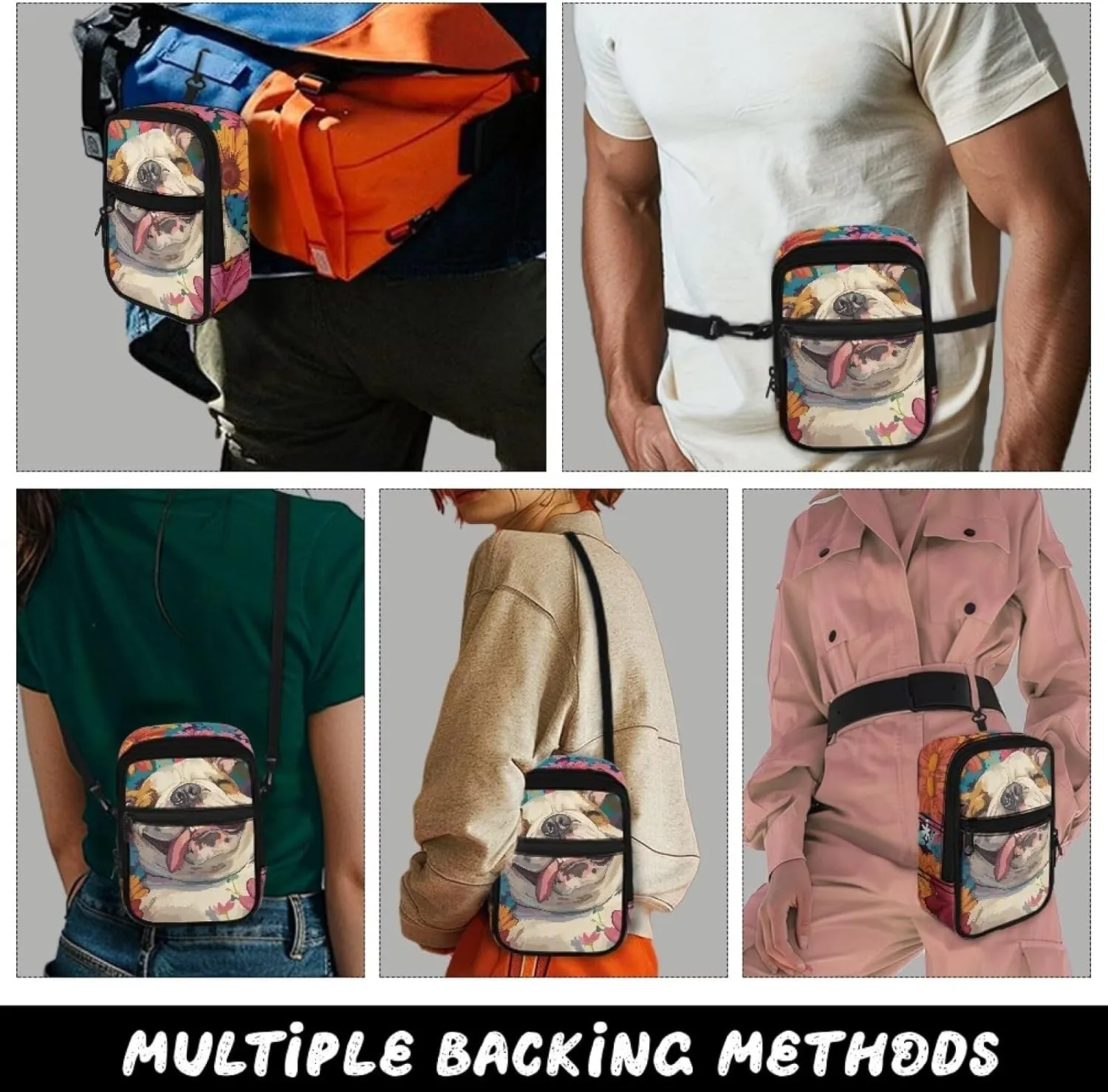 Mini Crossbody Shoulder Sling Bag Multi-Function Travel Pouch Bag Lightweight Stylish Cellphone Purse Wallet