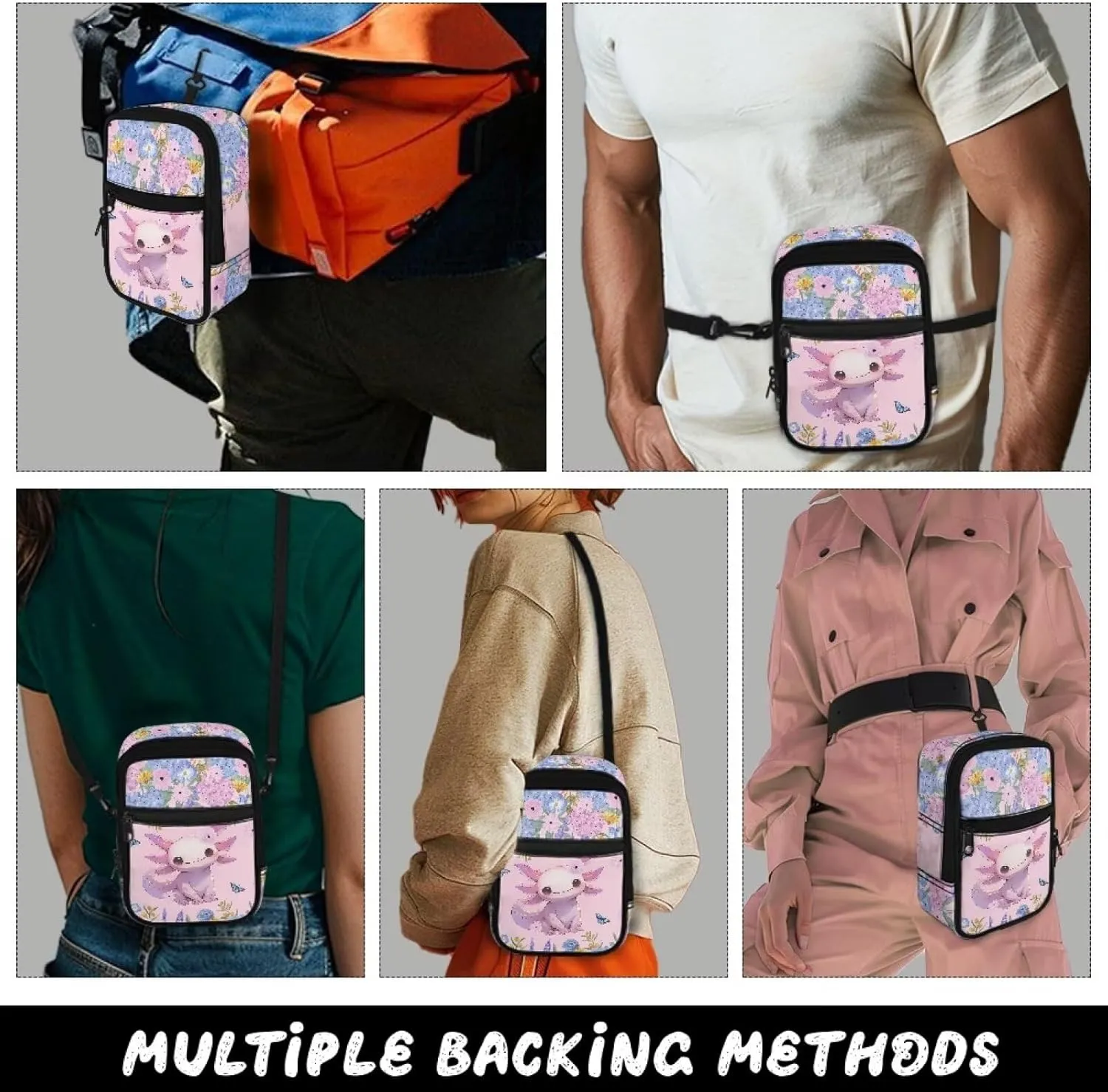 Mini Crossbody Shoulder Sling Bag Multi-Function Travel Pouch Bag Lightweight Stylish Cellphone Purse Wallet