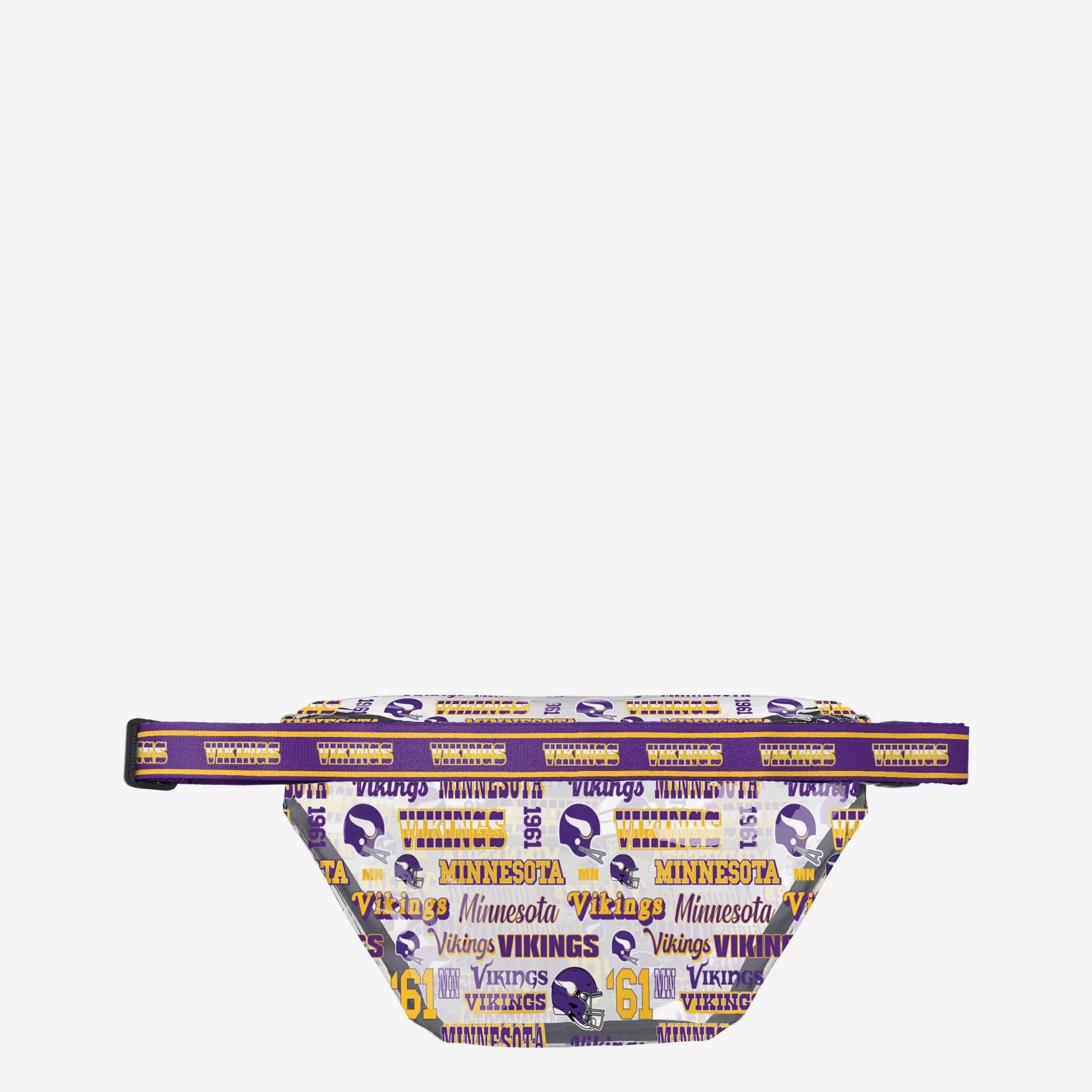 Minnesota Vikings Repeat Retro Print Clear Fanny Pack