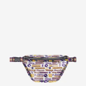 Minnesota Vikings Repeat Retro Print Clear Fanny Pack