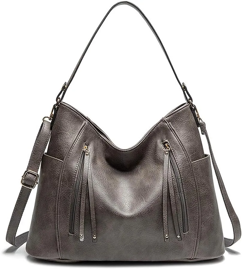 MINTEGRA Women’s PU Soft Leather Handbag Designer Tassel Shoulder Tote Bag Top Handle Bags