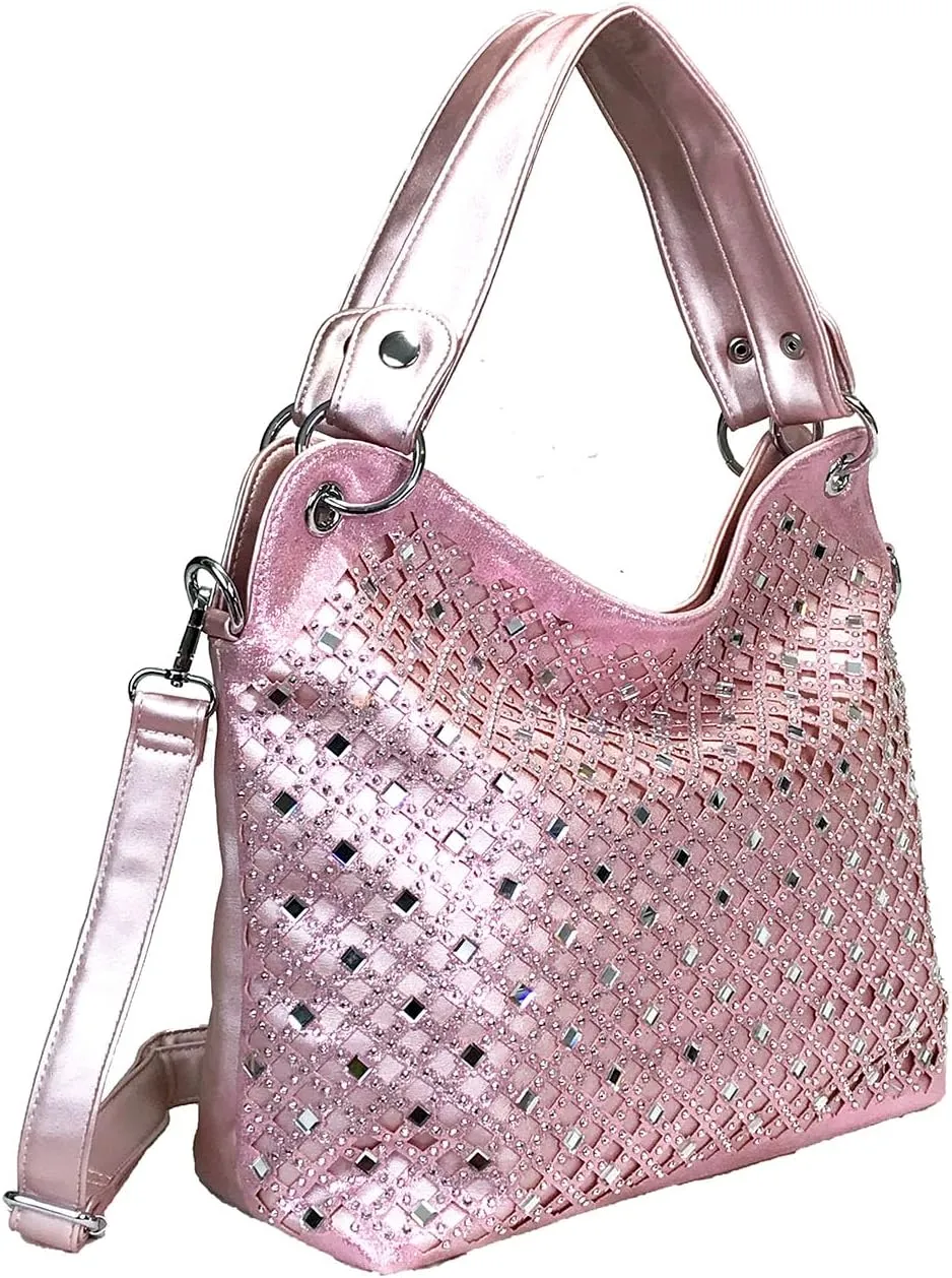 Mirror Rhinestone Bling Purse