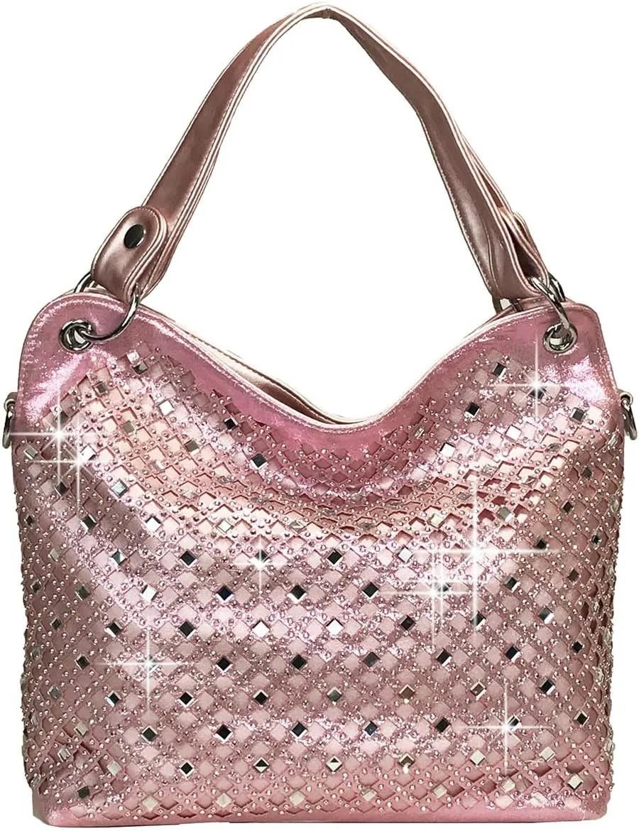 Mirror Rhinestone Bling Purse