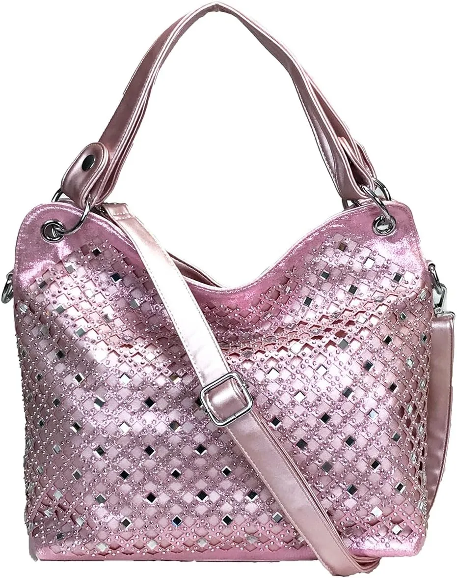 Mirror Rhinestone Bling Purse