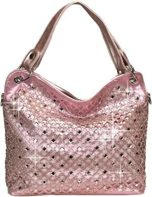 Mirror Rhinestone Bling Purse