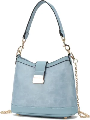 MKF Collection Shoulder Bag for Women, Vegan Leather Hobo Handbag Top-Handle Purse