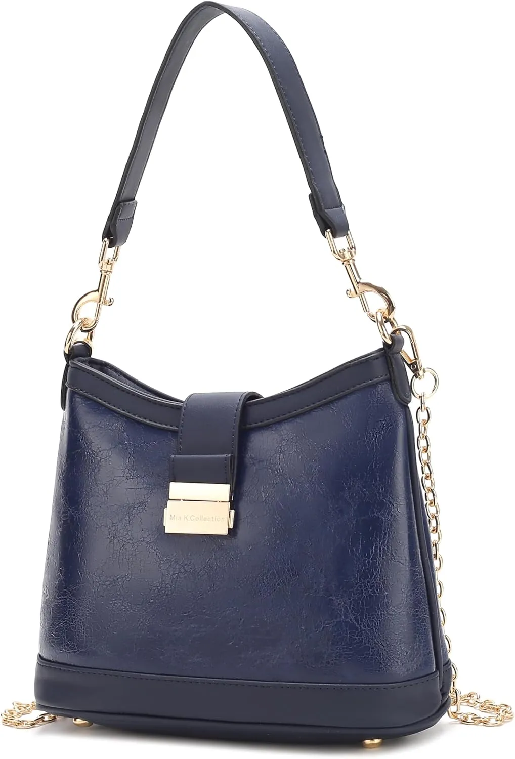 MKF Collection Shoulder Bag for Women, Vegan Leather Hobo Handbag Top-Handle Purse