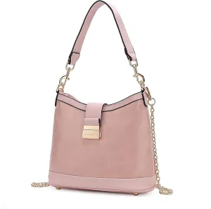 MKF Collection Shoulder Bag for Women, Vegan Leather Hobo Handbag Top-Handle Purse