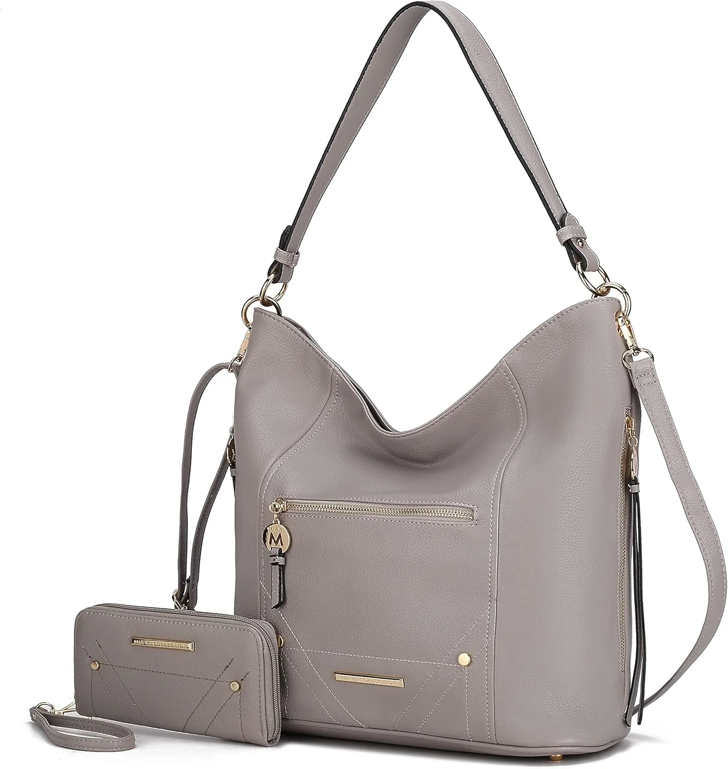 MKF Collection Shoulder Bag for Women, Vegan Leather Top-Handle Crossbody Bag Handbag Purse by Mia K