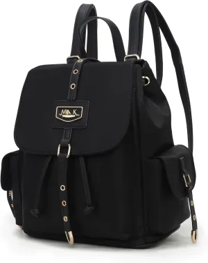 MKF Collection Travel Backpack for Women, Nylon Top Handle Travel bag Roomy Daypack Carry on Backpack by Mia K