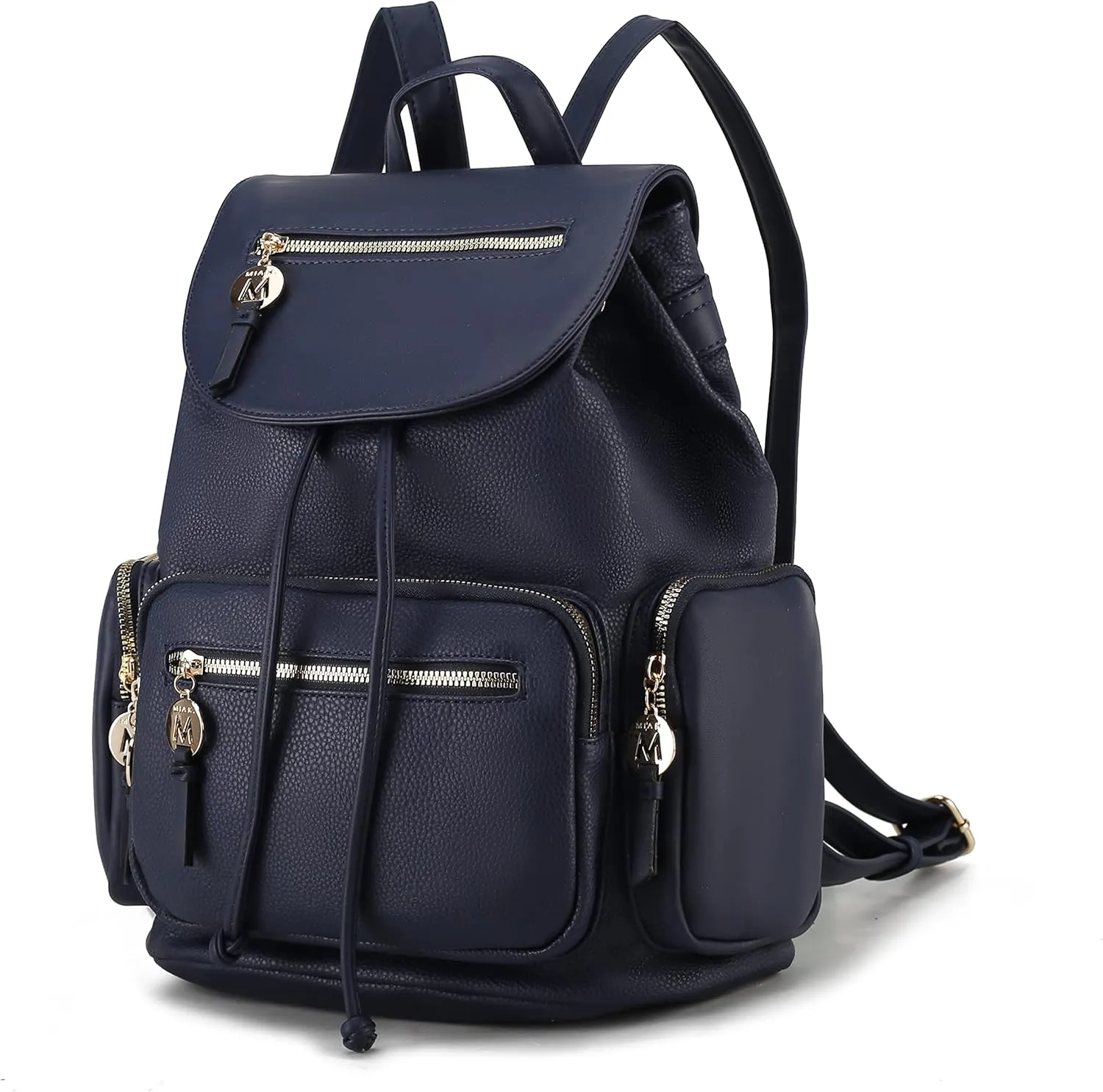 MKF Collection Women Backpack, Vegan Leather Top-Handle Handbag Ladies Daypack Bookbag by Mia k