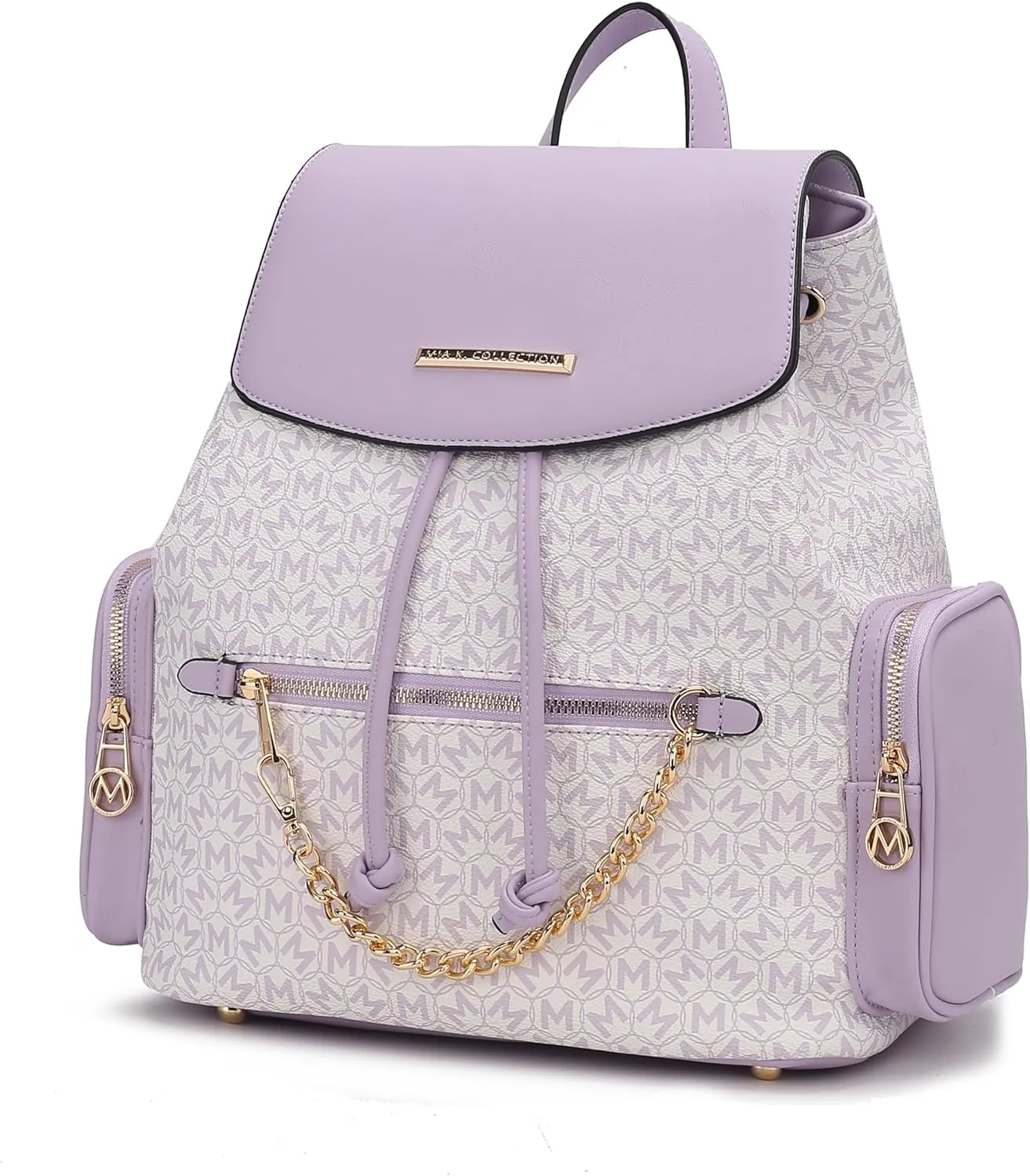MKF Collection Women Backpack, Vegan Leather Top-Handle Handbag Ladies Daypack Bookbag by Mia k